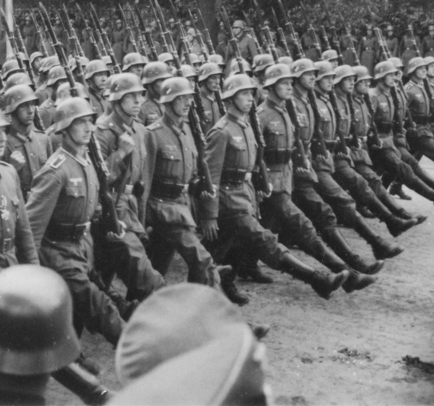 German soldiers invading Poland - Library of Congress